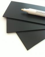 Zwarte krijtbordplaat kunststof A0 840x1188mm - 2 stuks
