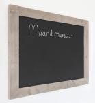 IFM-Ecom Modern krijtbord 60x80cm met grijze steigerhouten lijst