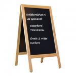 Krijt stoepbord Blank bxh 75x135 cm + 2 gratis witte markers