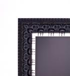 Krijtbord met zwarte barokke lijst, 60x80cm