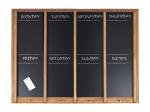 Krijtbord weekplanner XL 80x60cm