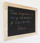 IFM-Ecom Modern krijtbord 60x80cm met blanke steigerhouten lijst